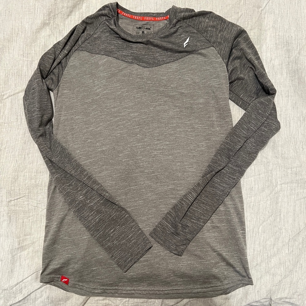 Flag nor fail - men’s tek gear long sleeve - gray - small